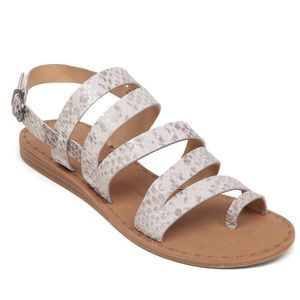 Lucky Brand Snakeskin Flat Sandals